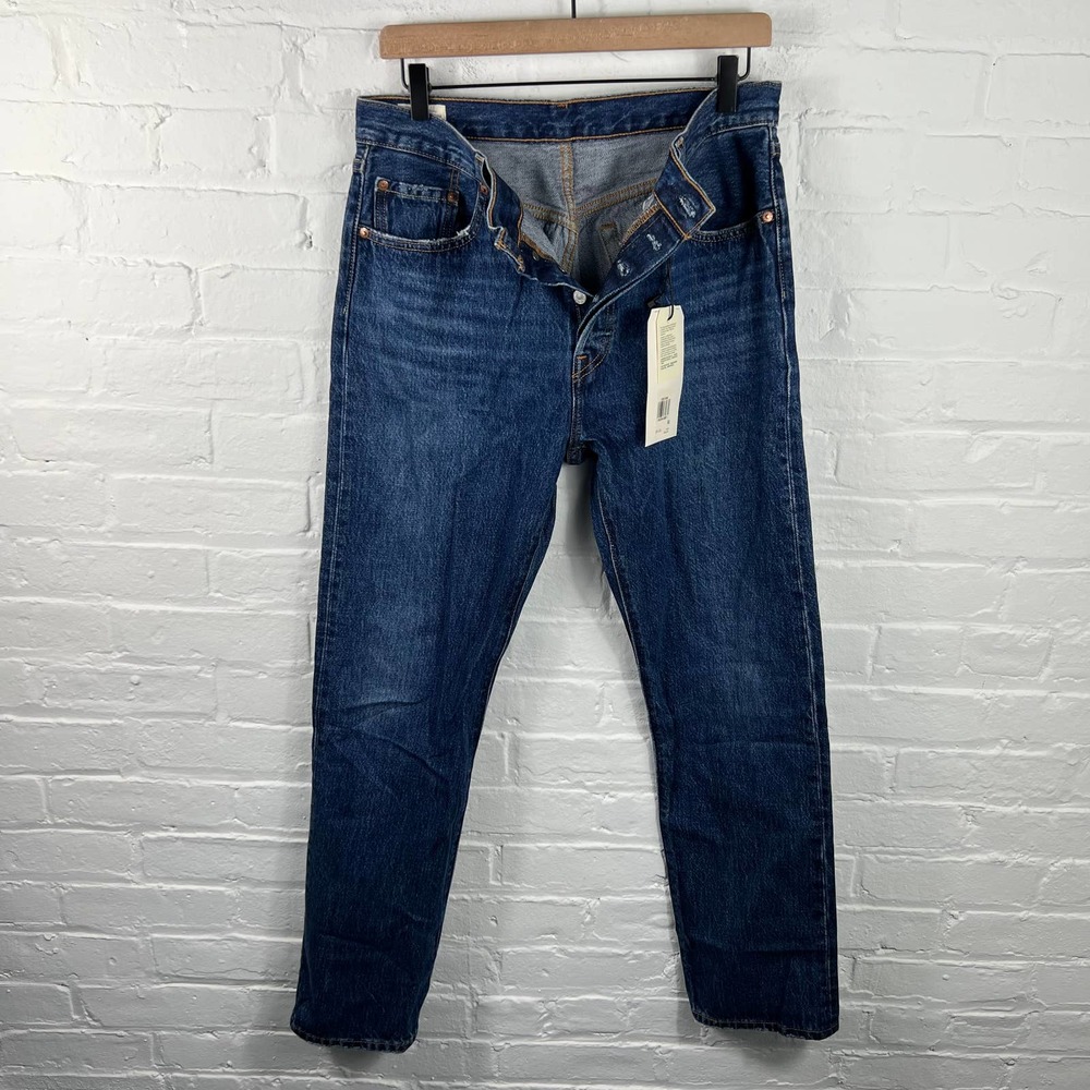 NWT Levi's 501 Women's 125010369 Straight Leg Jeans Denim 100% Cotton Blue SZ 29